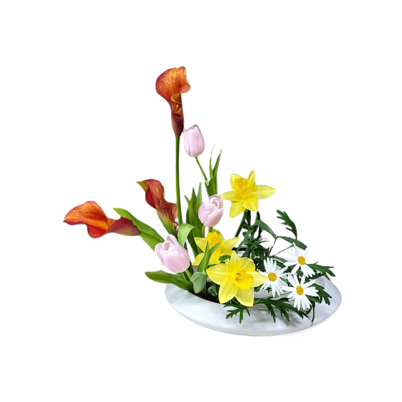 花材構成の作例